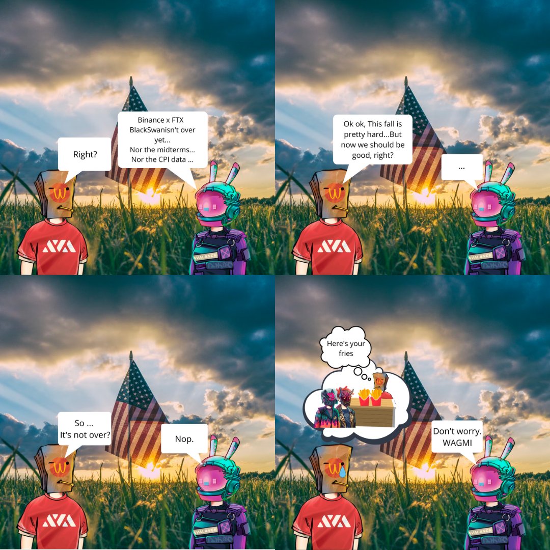 GM #AVAX fam!

Stay strong, we're here for the tech, for the passion, for the communities, and for the fun!

This #cryptocrash might be a tough time, but #WAGMI!