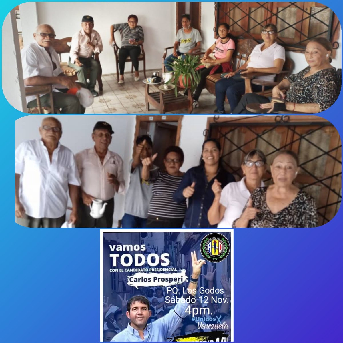 ADOrgSanSimon's tweet photo. #09Nov22 Nuestra SubSec, Dra Margarita Benítez y delegada del CES al sector Viento Colao bloque 9 de la PQ @ADOrgSanSimon, junto a su coordinadora, la compañera Sofía García activadas en la #RutaDeLaProsperidAD #12Nov
@prospericarlos
@ADemocratica https://t.co/7pCR4tilLw