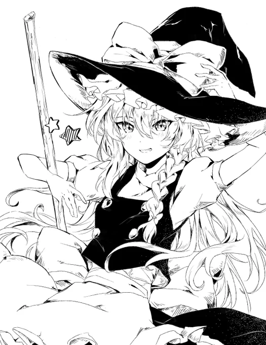 魔理沙💫 #東方Project #東方イラスト #霧雨魔理沙 