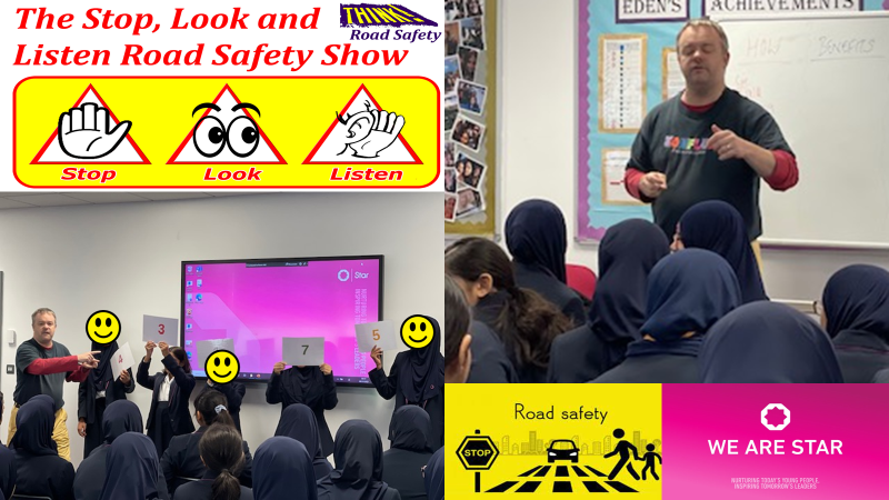 edengirlsslough's tweet photo. Year 7 pupils at Eden Slough receive a presentation on the importance of road safety. #RoadSafety #StopLookListen #SafetyIsKey #WeAreStar https://t.co/zXi1pSK25t