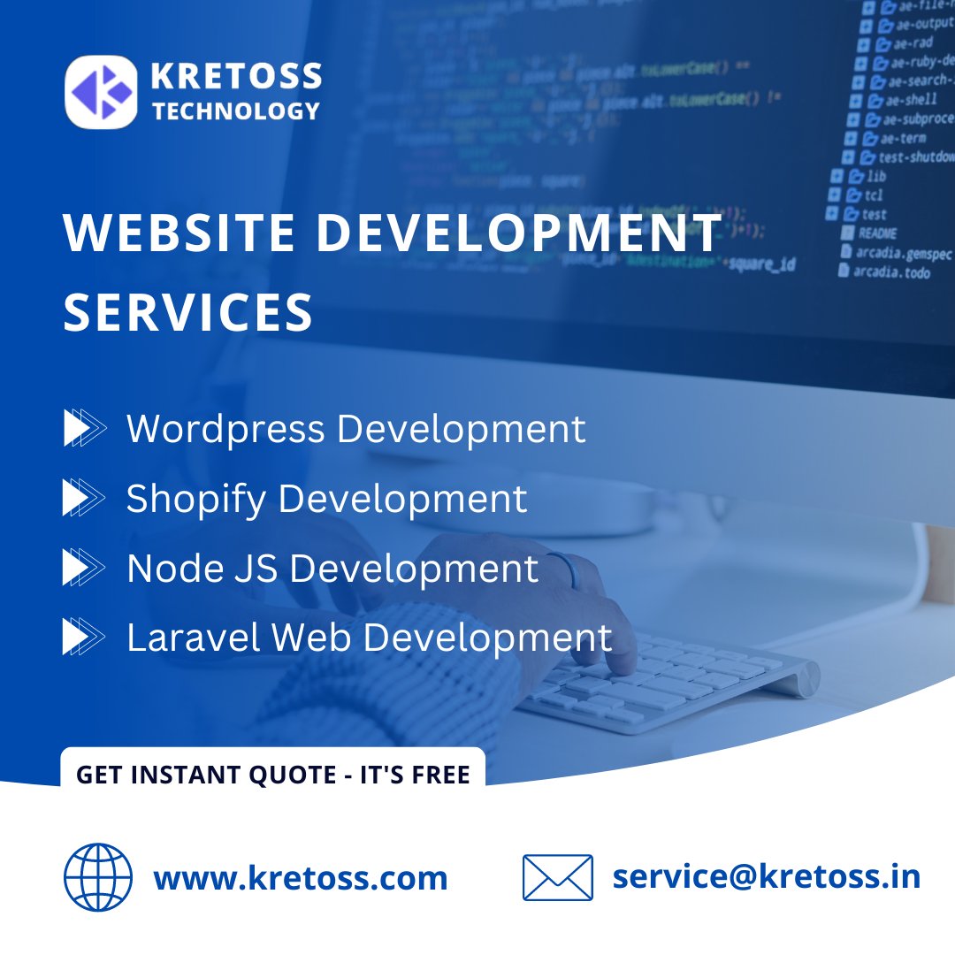 KretossTechnol3's tweet image. Searching for the best #WebsiteDevelopmentServices in USA, UK, Canada, Australia, Germany?
Kretoss Technology is one of the top #webistedevelopment companies in USA and India that provides web development services worldwide.
#webdevelopment #webdevelopmentservices #usa #uk