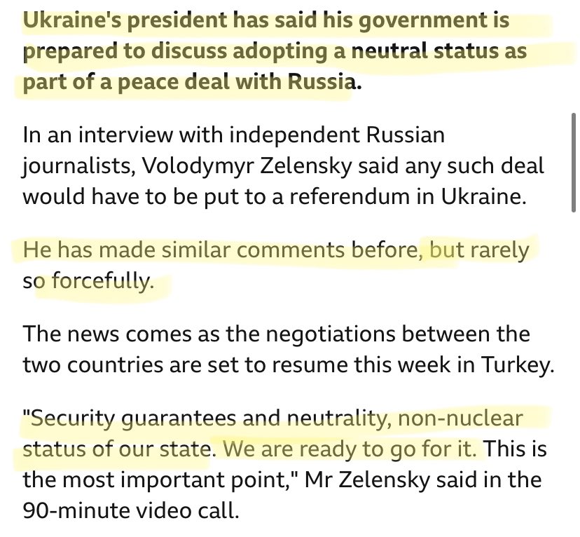 Republicans take the House, Pelosi is out &amp; so the crook Zelensky has lost his ability to money-launder using war as an excuse

And just like that, he’s suddenly &amp; instantly ready to talk ‘peace’ on the very terms we stated in Radical Media 8 months ago —> maajidnawaz.substack.com/p/when-war-is-…
