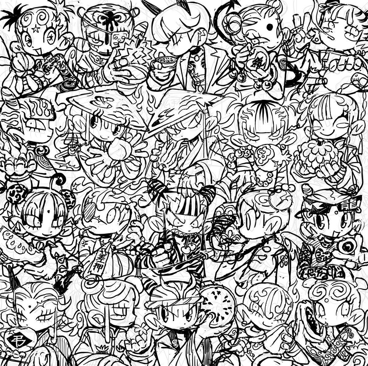 ラフ◎完成版と見比べてみてね◎
#大阪ダイナミック 