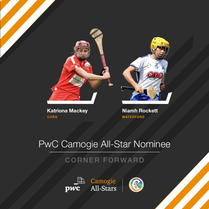 Four corner forwards have been nominated for a PwC Camogie All-Star this year:

🌟 <a href="/CamogieDublin/">Dublin Camogie</a>'s Aisling O’Neill
🌟 <a href="/KilkennyCamogie/">Kilkenny Camogie</a>'s Katie Nolan
🌟 <a href="/CorkCamogie/">OfficialCorkCamogie</a>'s Katriona Mackey
🌟 <a href="/deisecamogie/">Waterford Camogie</a>'s Niamh Rockett

Who gets your vote?

#PwCCamogieAllStars | <a href="/OfficialCamogie/">The Camogie Association</a>