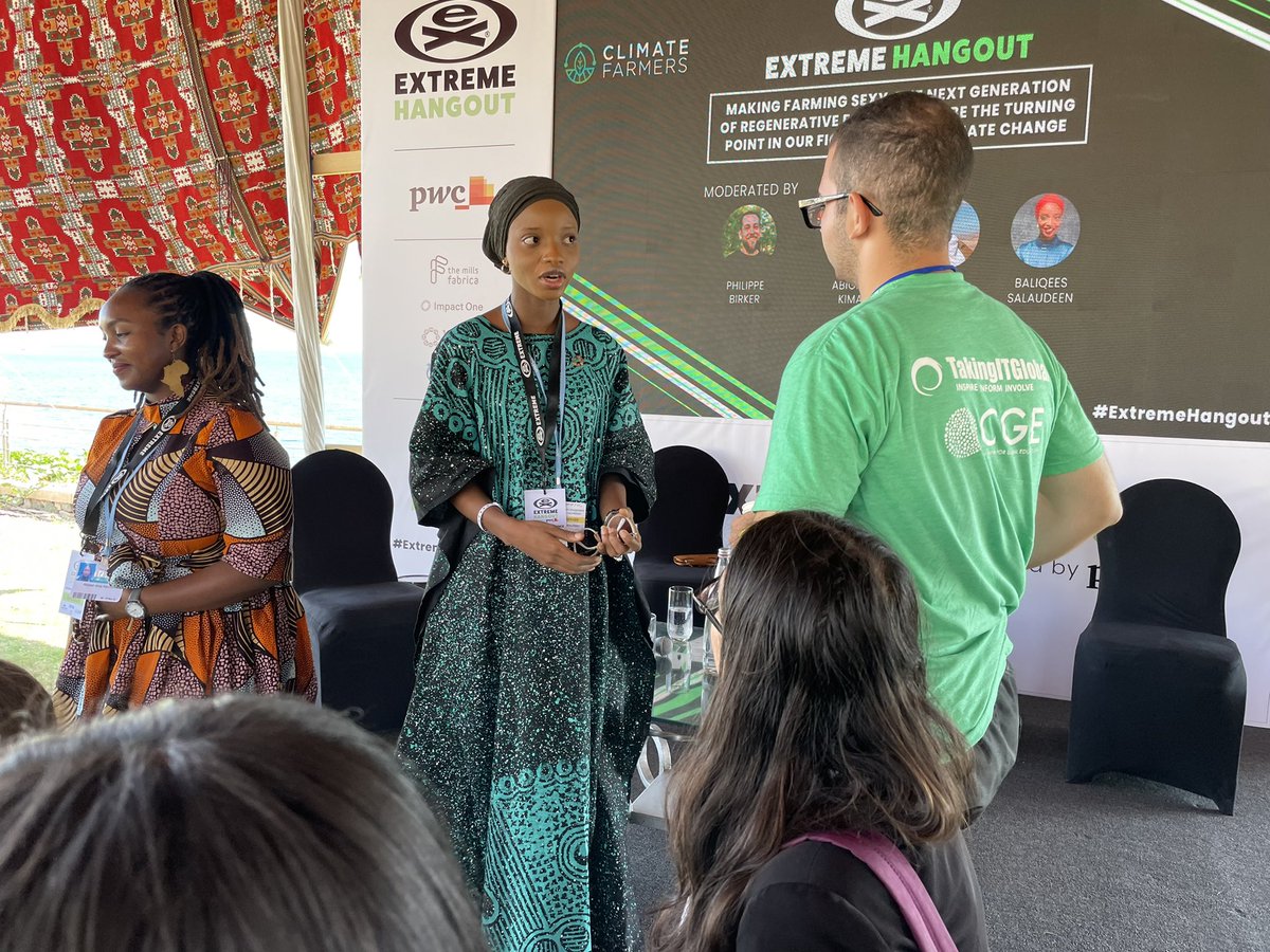 tanisdc's tweet photo. Making Farming sexy: the next generation of regenerative farming gave a re-imagined vision for a focus on soil health and regenerative practices, but also a call for action to stop gender based violence over the land @cgeducation #decarbonize #cop27 #extremehangout https://t.co/IJ5HJ9VeKW