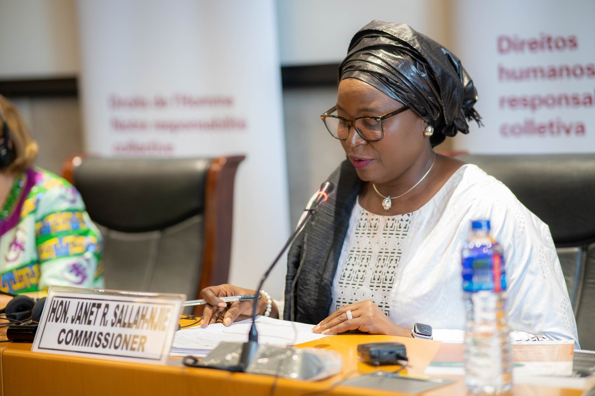 achpr_cadhp's tweet photo. Reading of the Final Communiqué of the 73rd Ordinary Session of the African Commission on Human and Peoples’ Rights by Hon. Commissioner Janet Ramatoulie Sallah-Njie.

#ACHPR73OS
#Gambia 
#HumanRights https://t.co/Vnz0BnyOCL