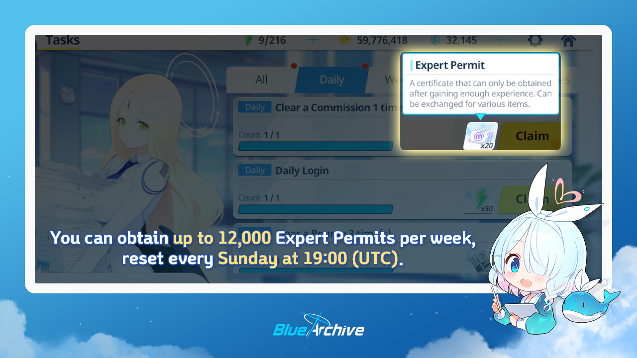 Blue Archive Expert Permit