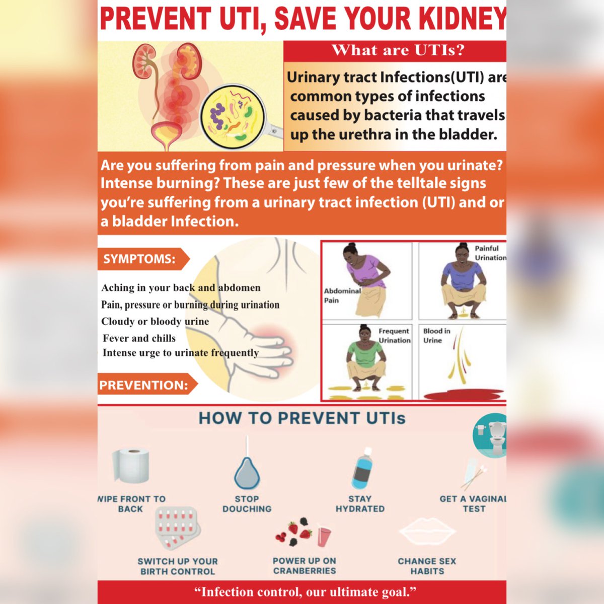 ReducingUti's tweet photo. The bacteria can enter in the Urethra through the Urinary Tract and it is very possible for it to continue to the kidney if not treated early enough hence getting UTIs. Save your Kidney #reducingUTIs https://t.co/PCZs0LFNrn