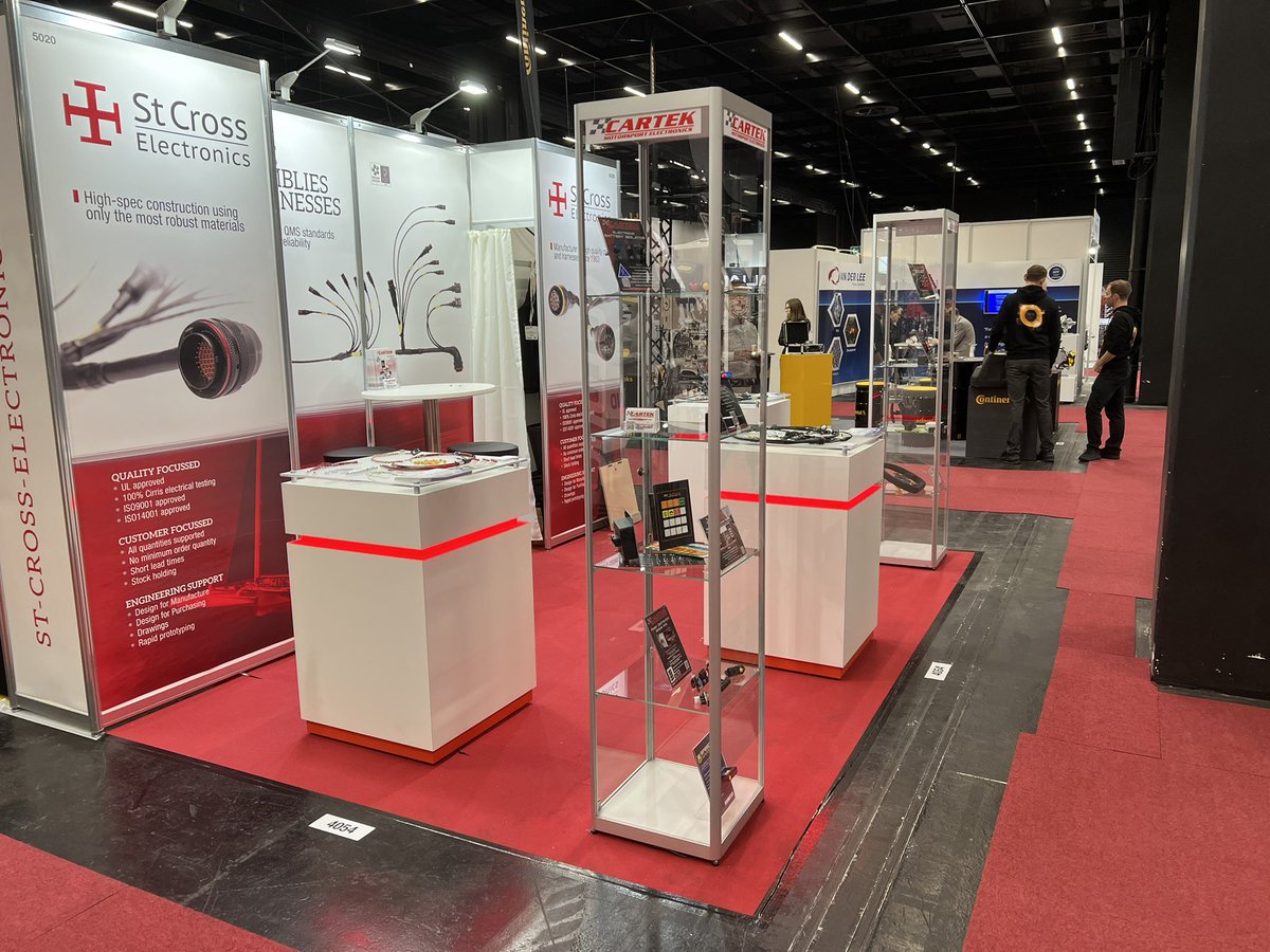 StCrossElec's tweet image. All set up at @PMWExpo here in cologne. Many examples of our cable harness builds on show for various markets we are involved in. Not just motorsport. #pmwexpo #pmwexpo22 #cables #cableharness