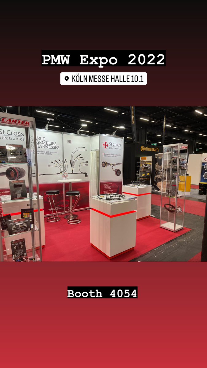 StCrossElec's tweet image. All set up at @PMWExpo here in cologne. Many examples of our cable harness builds on show for various markets we are involved in. Not just motorsport. #pmwexpo #pmwexpo22 #cables #cableharness