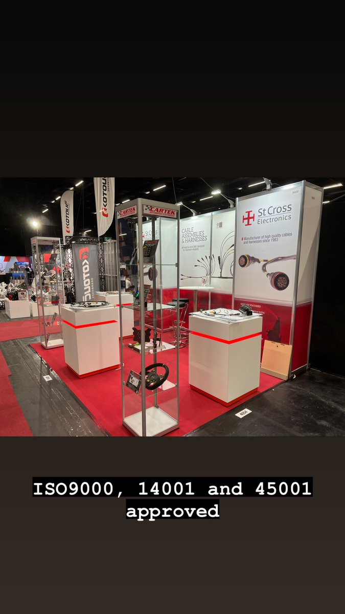 StCrossElec's tweet image. All set up at @PMWExpo here in cologne. Many examples of our cable harness builds on show for various markets we are involved in. Not just motorsport. #pmwexpo #pmwexpo22 #cables #cableharness