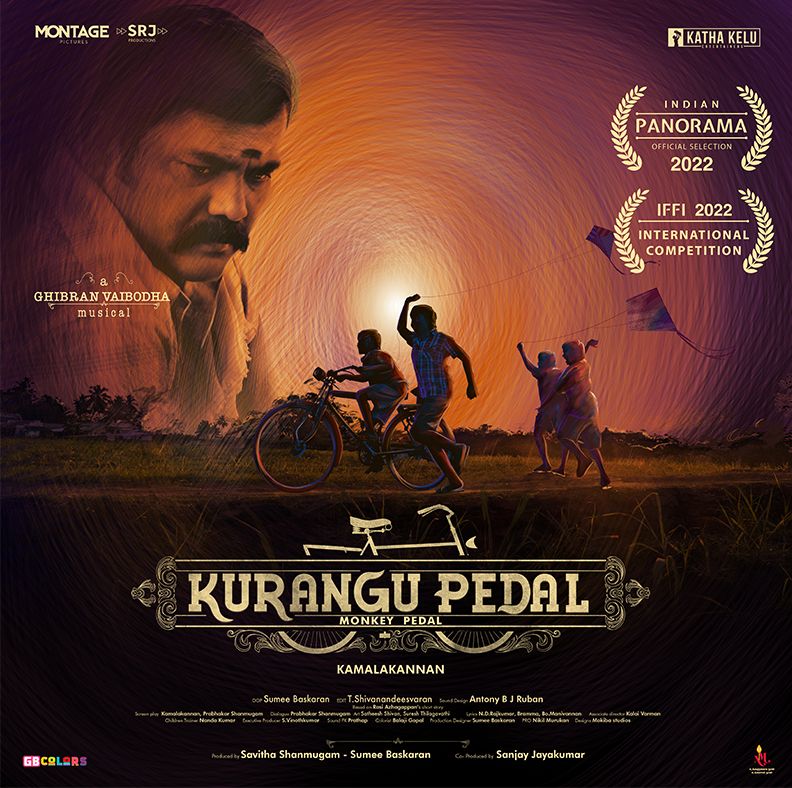 -@sukameekannan’s #KuranguPedal is the only Tamil Film with 2 Indian Films and 12 International Films in the International Competition Section of #IFFI53 @IFFIGoa for #GoldenPeacock Category @pedalmovie @kaaliactor @GhibranOfficial @montagebas @SanjayJayakuma7 @Savithakps