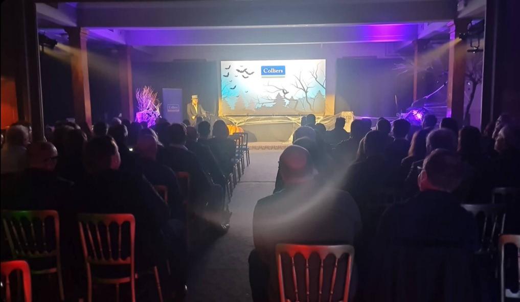 Our Belfast office hosted 100+ clients for their Deliciously Dark Halloween Drinks Reception focussing on potential to deliver city living &amp; the barriers to achieving that aspiration. 🗺️📍

More on our Belfast office ➡️ ow.ly/lwOb50LywqR

#belfastbusiness #belfastproperty