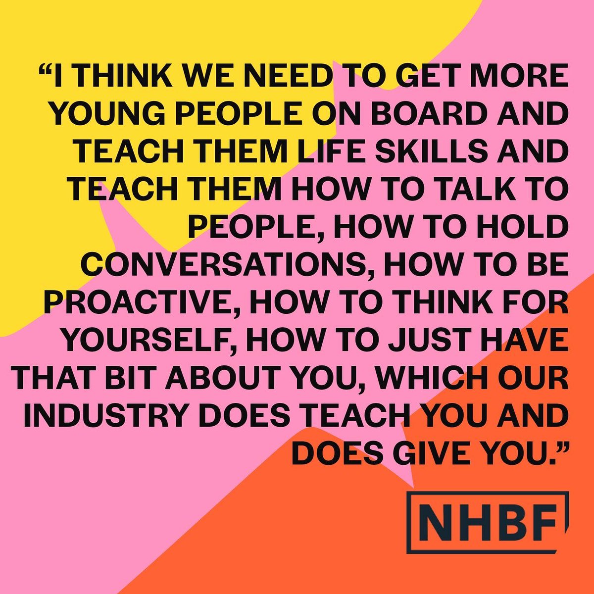 The NHBF tweet media