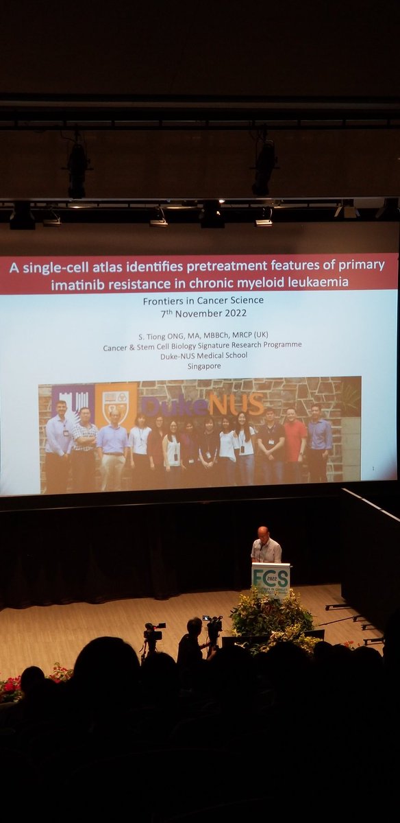 JohnJosonNg's tweet photo. Our lab PI A/Prof. Ong Sin Tiong presented our lab's recent findings in CML in this year's #FCS2022 Frontiers of Cancer Science 2022, an annual cancer-focused conference held in Singapore. https://t.co/vdjekKuABM