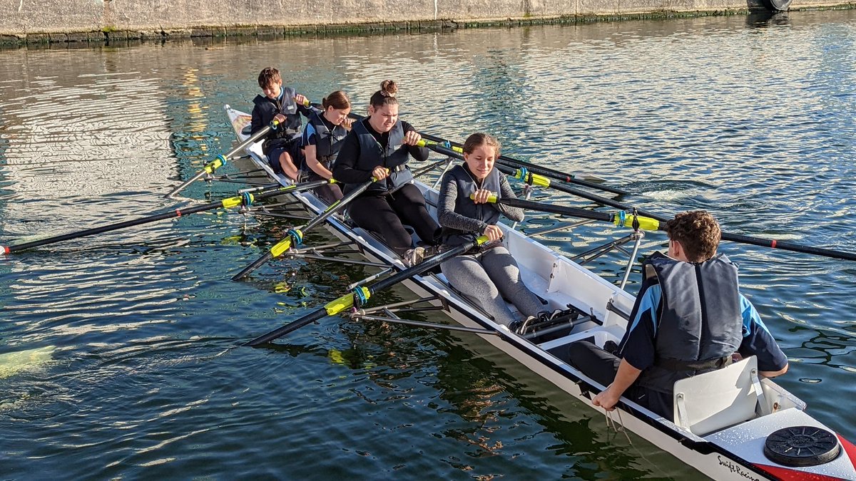 Our Year 8 rowers are out on the water for the first time. They've really challenged themselves and overcome their initial fears. Well done all!