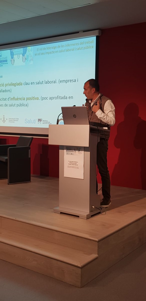 Avui he posat èmfasi en "El rol de lideratge de les #infermeresdeltreball en #salutlaboral i salut pública". Fantàstiques 7enes jornades <a href="/ACITSL/">ACITSL</a> i <a href="/COIBarcelona/">Col·legi d'Infermeres i Infermers de BCN (COIB)</a>