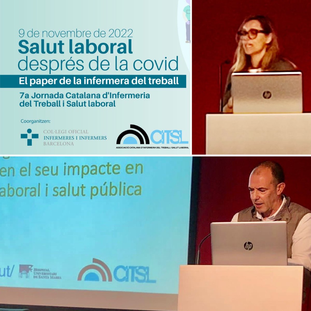 🙌🏻 Avui, presentació de les comunicacions de #TxellSoler i de #MiquelÀngelCalderó, infermeres del COILL, a la #7aJornada #InfermeriadelTreball #SalutLaboral 

❤️ #INFERMERESdeLLEIDA