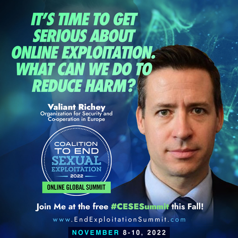 osce_cthb's tweet photo. Join @OSCE #SRValRichey at the @NCOSE #CESESummit!

📆9 November 2022
🔛🕐13:00 CET | 🕖7:00 EDT 
#ondemand #workshop available 24H: "It's Time to Get Serious About #Online Exploitation. What Can We Do to Reduce Harm?" 
👉https://t.co/8wmpeRfjew
#EndExploitation #HumanTrafficking https://t.co/K6vwI2sVJg