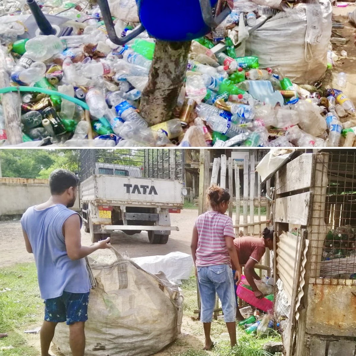 620 kgs of PET collected and handed over for #recycling from the famous #Preethipura beach in #Wattala by <a href="/CleanOceanForc1/">Clean Ocean Force</a>. These plastic waste was collected on a daily basis by COF Women’s force. Within a span of 20 days a total of 1000 Kgs of PET was sent for recycling.