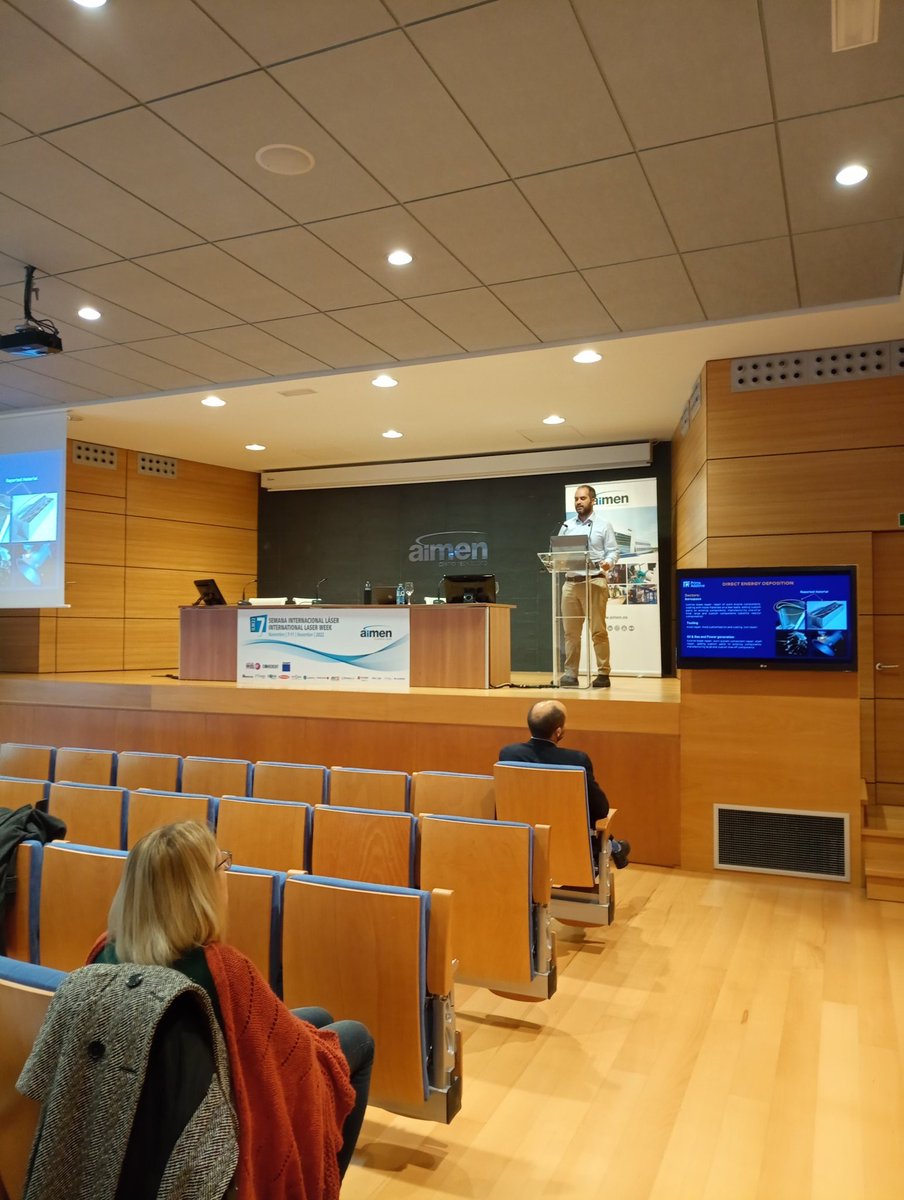 aimenlaser's tweet photo. Next presentation of #Session2 is about "Innovation, trends and advanced applications", given by John Stavridis from #PrimaAdditive.
#aimenlaser2022 #ILW22 @aimenct https://t.co/P8Mnm6jbuZ