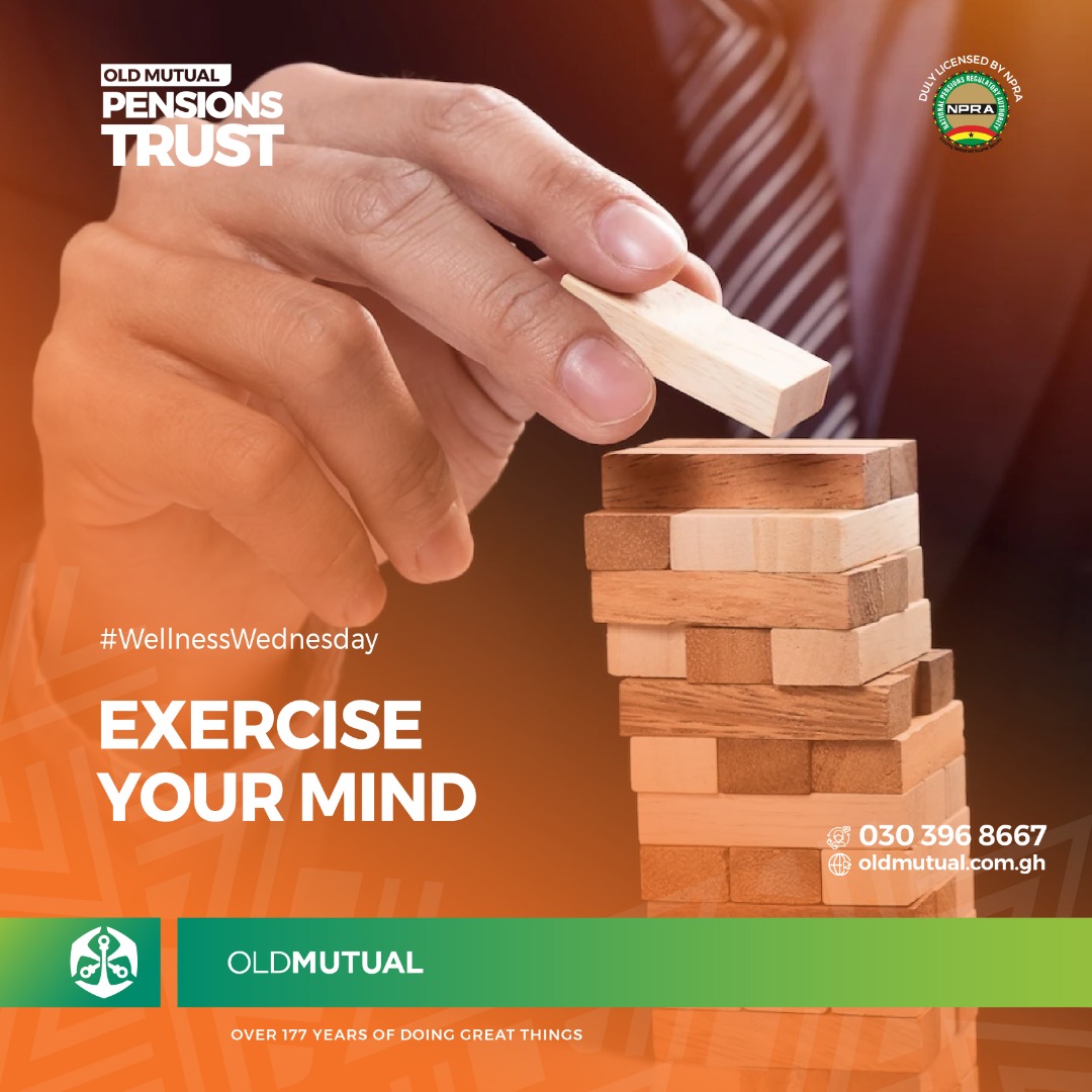 oldmutual_trust's tweet photo. Focusing on your brain health has been proven to improve your concentration and mental agility.
Take some time to play games, read a book or meditate.
#OldMutualPensionsTrust
#WellnessWednesday https://t.co/sL6a1c4fGE