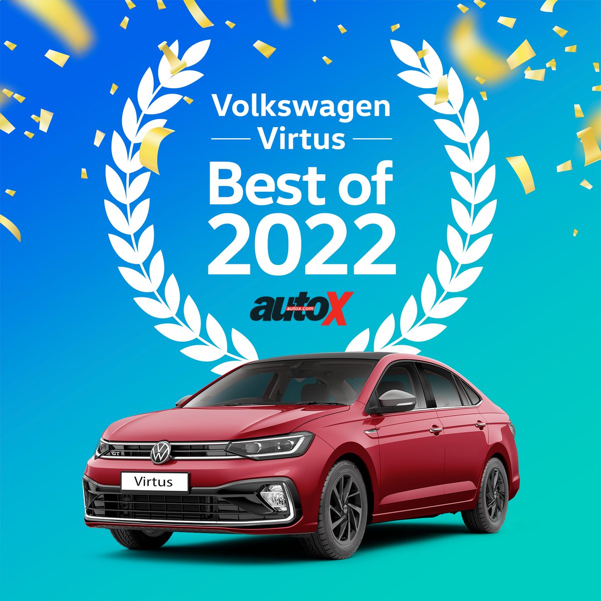 Today, we're thrilled with joy as the Volkswagen #Virtus receives the Best of 2022 award. We thank @autox for the recognition. We’re sure that the Striking, Exhilarating & German-engineered Volkswagen Virtus has definitely made all say “Hello Goosebumps” with pride. #Volkswagen