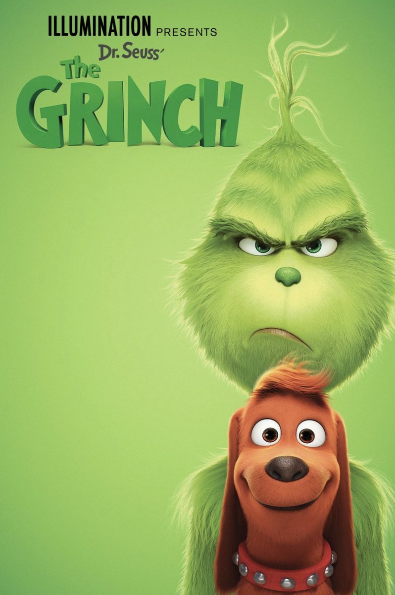 ChudTsankov's tweet photo. 🔥 4 years ago on November 9, 2018: The Grinch is released in theaters.
#Animation #TheGrinch #drSeuss #Illumination #ScottMosier #YarrowCheney #UniversalPictures https://t.co/W62rx4s6g6