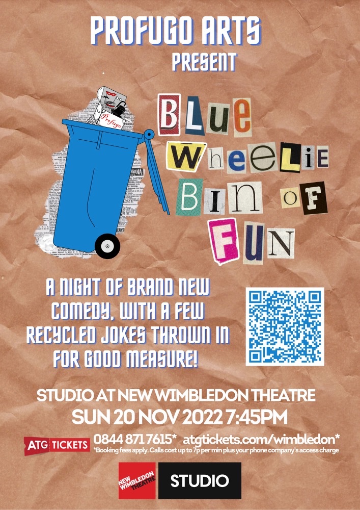 Doing a few of my new comedy sketches in this! For one night only! With these beauties <a href="/annaleadoyle/">Annalea Doyle 💙</a> <a href="/Louise_Faulkner/">Louise Faulkner</a> <a href="/LisaPeace3/">Lisa Peace</a> &amp; Lee Barnett <a href="/thepinnerite/">Leebarnett</a> 
Come &amp; have a right larfff! 🥸😂🤣
<a href="/NewWimbStudio/">Studio at New Wimbledon Theatre</a> 20th Nov 7:45pm
atgtickets.com/shows/blue-whe…
<a href="/ProfugoArts/">ProfugoArts</a> 
#comedy 
#Writer