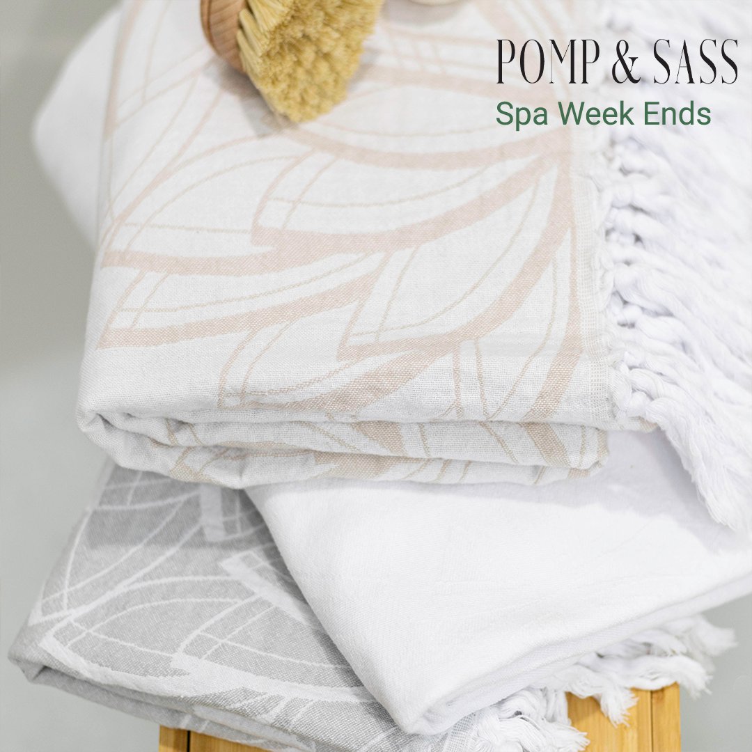 pompandsass's tweet image. Spa week ends today. Did you enjoy it?
 
 #spaweek #tuekishtowelscanada #turkishtowels #pompandsass