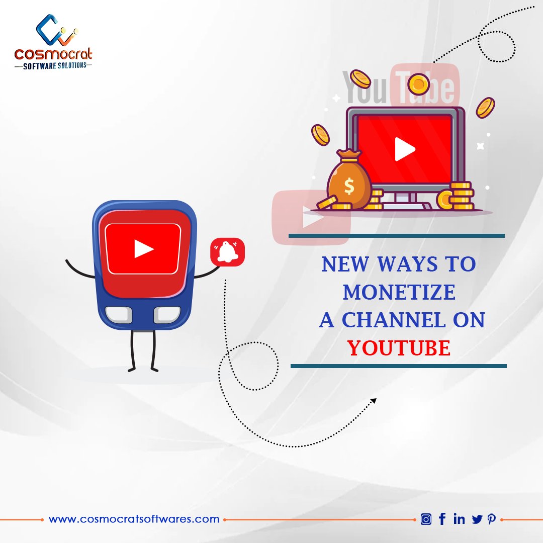 cosmocratsoft's tweet photo. New ways to monetize a channel on YouTubeπ
.
.
.
#cosmocratsoftwaresolutions #marketing #digitalmarketing #youtube #monetization #Subscriber #youtubemonetization #makemoneyonline #facebook #technology #ads #carousel #instagram https://t.co/RPrqIMVJit