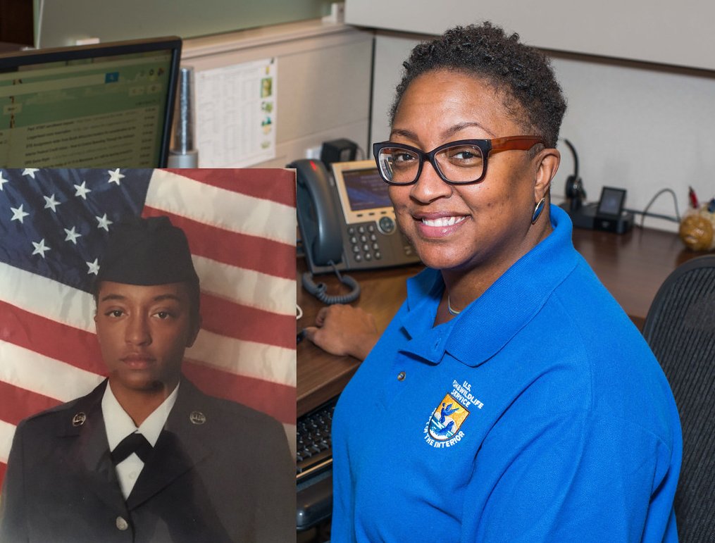 As Veterans Day approaches, we thank our @USFWS employees who served. Check out our Veterans Gallery & see how people who once sacrificed for our country now use their skills in the cause of conservation: ow.ly/GoqQ50Lxx8m #WeAreUSFWS

📷: Monique Palmore, retired Air Force