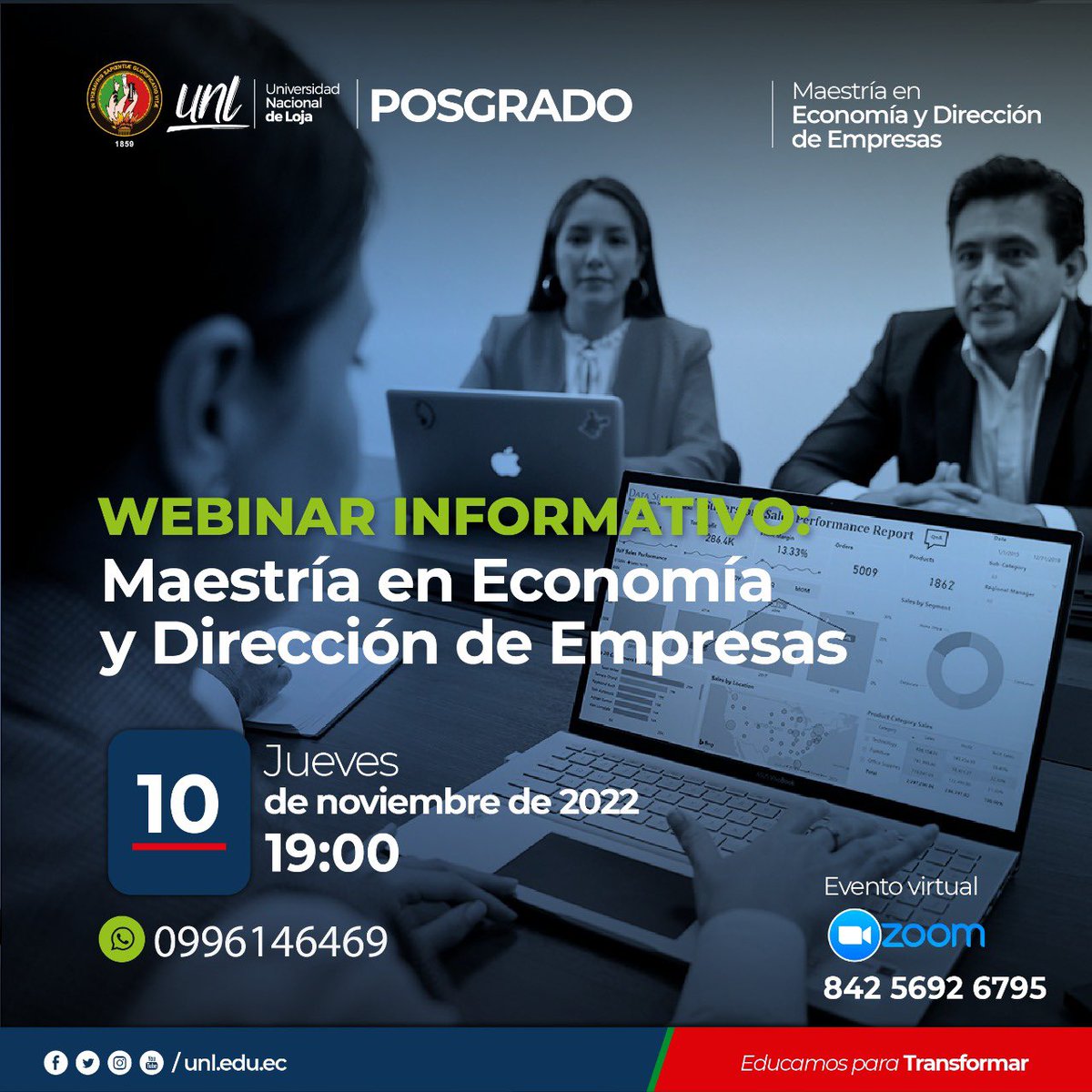 editoa's tweet photo. Deseas recibir más información sobre la maestría en economía y dirección de empresas,  te esperamos …. https://t.co/jzXru3yPnh
