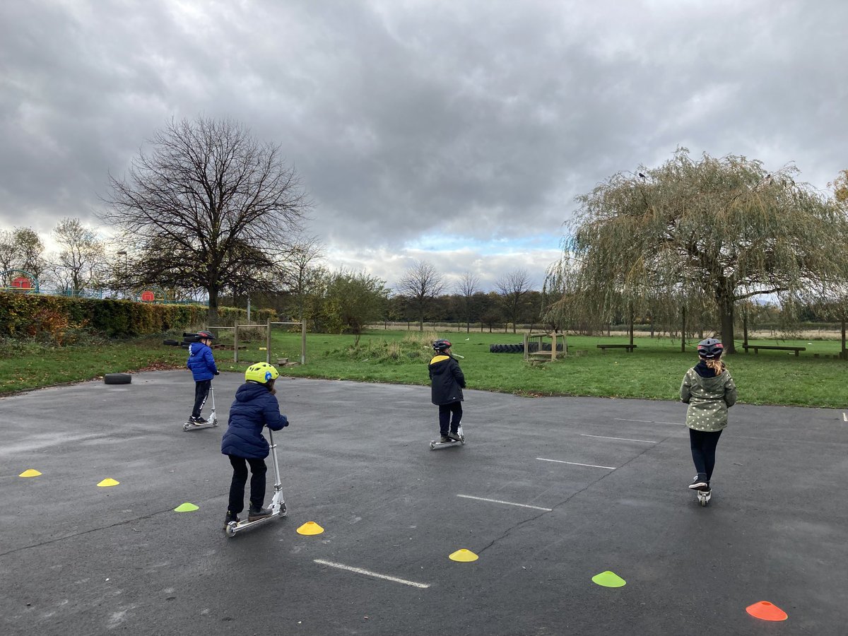 A fun day of scooting skills with the whole school ⁦<a href="/WhitecraigPS/">Whitecraig PS</a>⁩. We even managed to stay dry for all our sessions! #ibike