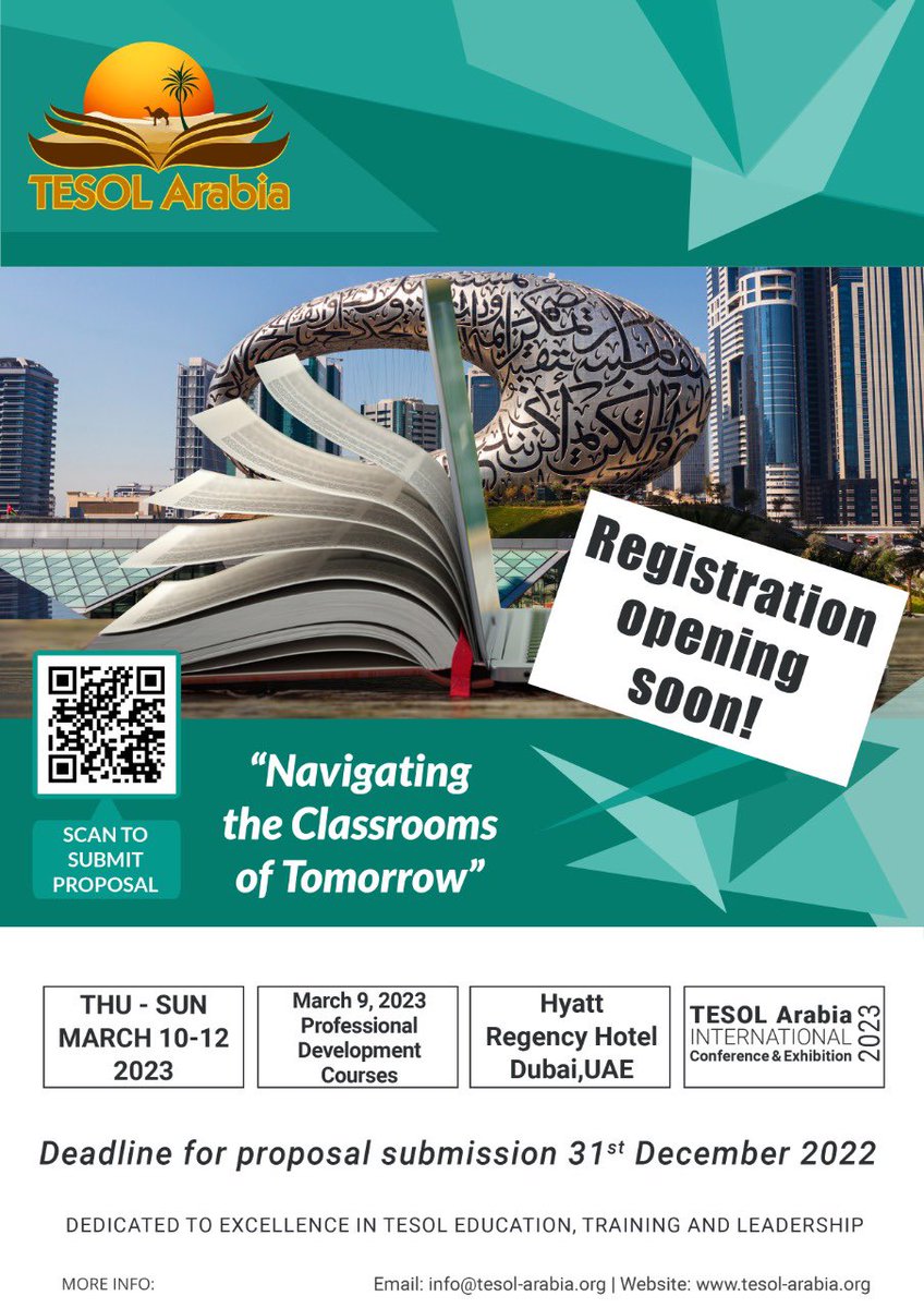 TESOL Arabia (@arabiatesol) on Twitter photo 