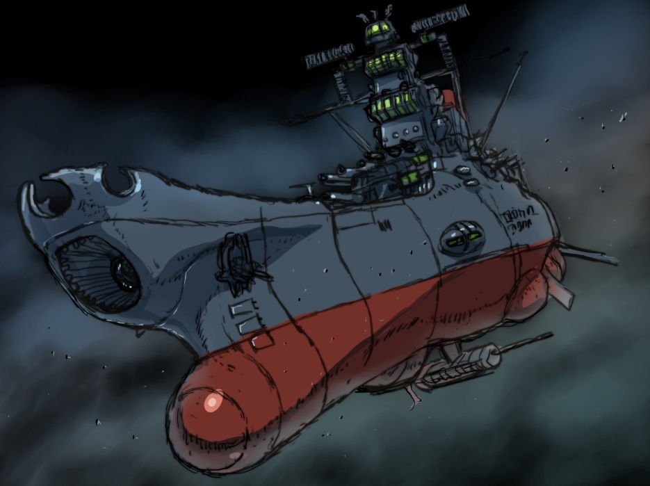 ヤマト「数日かけて少しずつ「宇宙戦艦ヤマト2199 星巡る方舟」を何度目かの視聴。リメイ」|ヤマダユージのイラスト