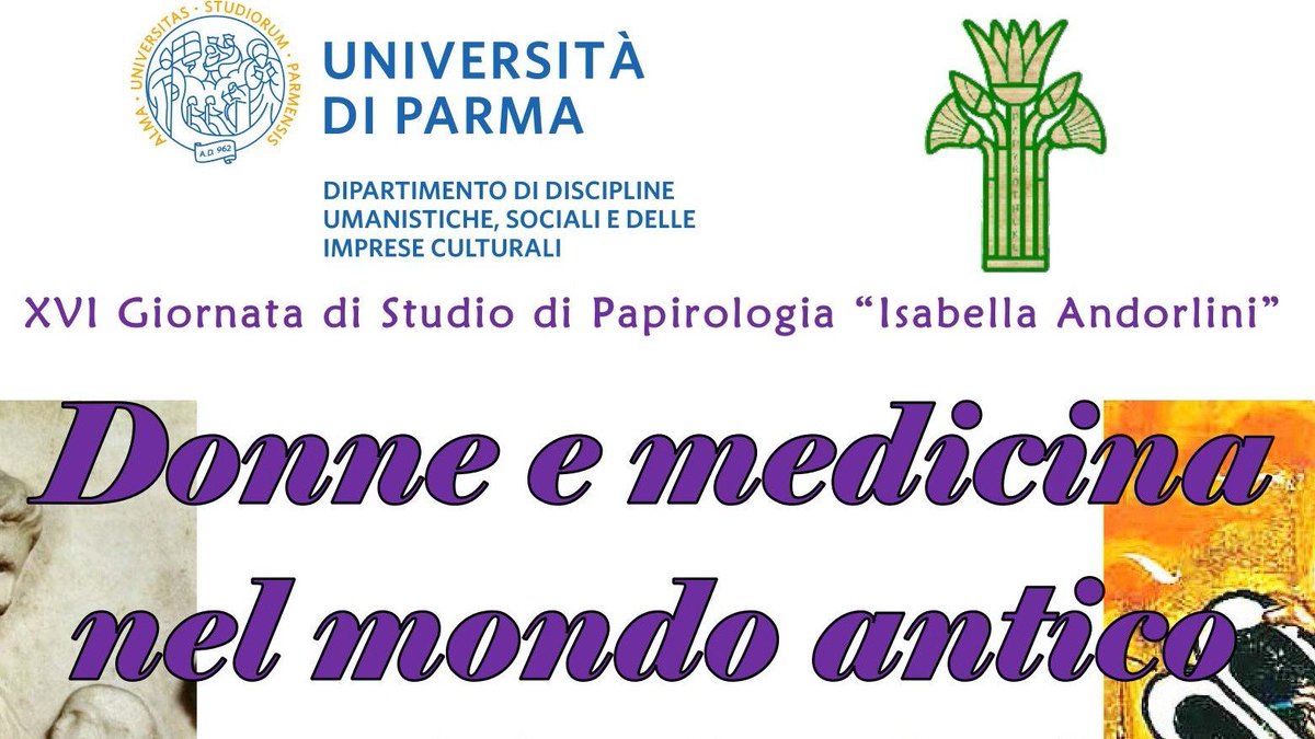 unipr's tweet photo. #10novembre: “Donne e medicina nel mondo antico – #Papiri e altre fonti”
🗓️Dalle 9.30 la XVI Giornata di Studio di #Papirologia “Isabella Andorlini” organizzata dal Dipartimento di Discipline Umanistiche, Sociali e delle Imprese Culturali #unipr
https://t.co/6wyOnBEMVG https://t.co/rjsk7X6I83