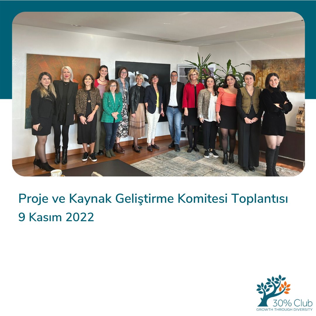 30percentclubTR's tweet photo. Yüzde 30 Kulübü'nün Proje ve Kaynak Geliştirme Komitesi, 3. toplantısını Boyner Holding ev sahipliğinde gerçekleştirdi. Komite üyelerimizle yüz yüze bir araya gelmekten mutluluk duyduk.
#Yüzde30Kulübü #Yüzde30KulübüÜyeleri #30PercentClub #YönetimKurulu #ToplumsalCinsiyetEşitliği https://t.co/TdzH9CpYtV