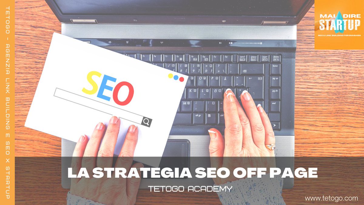 𝐒𝐓𝐑𝐀𝐓𝐄𝐆𝐈𝐀 𝐒𝐄𝐎 𝐎𝐅𝐅 𝐏𝐀𝐆𝐄 𝐏𝐄𝐑 𝐒𝐓𝐀𝐑𝐓𝐔𝐏 𝐄 𝐀𝐙𝐈𝐄𝐍𝐃𝐄
Appunti basilari per CEO su come rendere autorevole il sito della vostra startup
🅻🅸🅽🅺 bit.ly/3G1onJq
#seo #startup #DigitalTransformation #DigitalMarketing