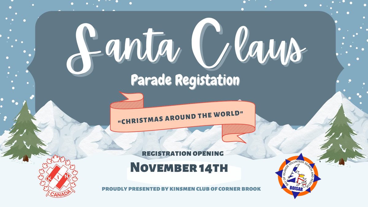 Registrations for the #cornerbrooksantaclausparade starts Monday, November 14.  
For more information or questions on the parade, please contact Steve Churchill at s_churchill@yahoo.com or Mike Hoffe at mikehoffe@gmail.com