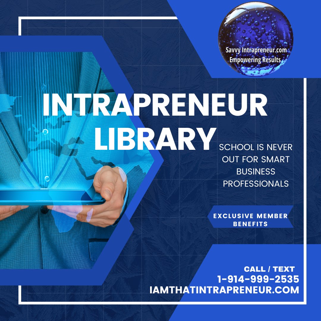 Do you want more raises, recognition and higher visibility at your #company / #community?

#Reference #books to #read in the #SavvyIntrapreneur #library at IamThatIntrapreneur.com
Top right #INTRAPRENEUR RESOURCES

#strategy #career #executive #manager #leadership #innovation