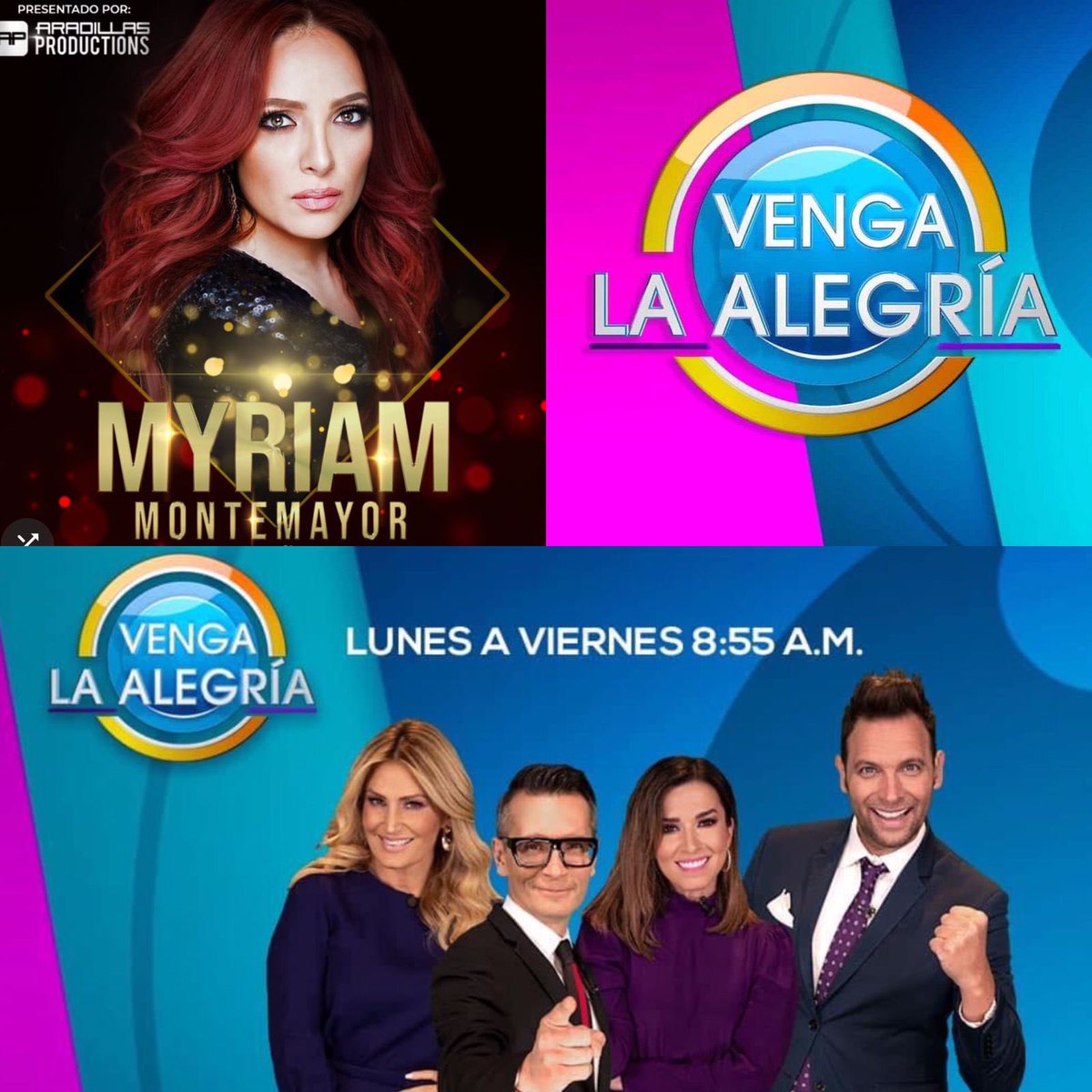 MyriamMonteCruz's tweet photo. Estaré en @VengaLaAlegria no se lo pierdan!!! por @AztecaUNO https://t.co/Lewwe48bTe