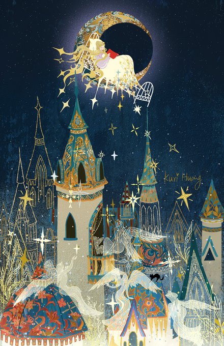 「moon starry sky」 illustration images(Popular)