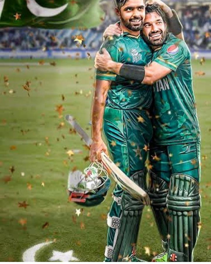 itzfariha__'s tweet photo. First pair to record three 💯 stands in T20 Worldcup❤👑🎉
#rizbar duo🥺❤😍
@babarazam258 @iMRizwanPak https://t.co/Xv0oIExfea