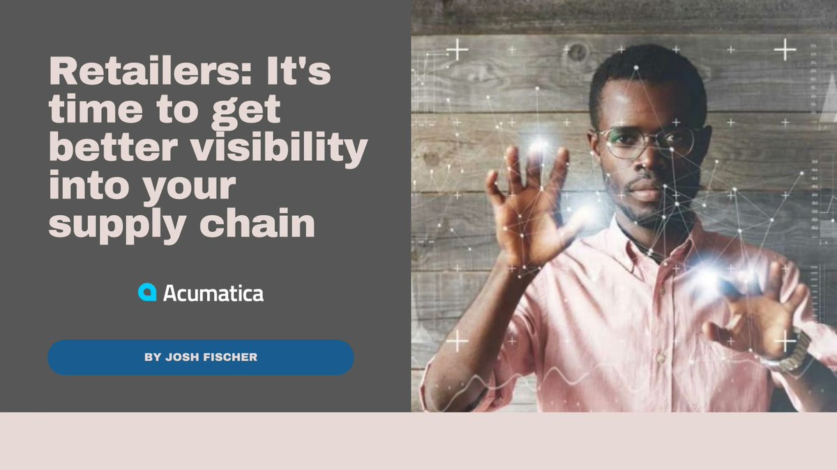 Covid happened, shops closed and lockdowns forced the hands of many retailers to further embrace e-commerce sales - enter ERP cloud-based solutions. <a href="/joshcfischer/">Josh Fischer</a> from <a href="/Acumatica/">Acumatica</a> explores the main reasons why implementing one will help retailers flourish. buff.ly/3FXstlP