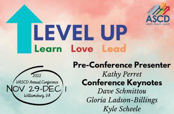 Less than three weeks to go!
An amazing Pre-Conference, 3 unbelievable keynotes, 68 concurrent sessions, and 900 of your closest educator friends.
Can you feel the excitement!?
There are only 150 seats left, it’s not too late!
Info &amp; Reg: vascd.org/home/events/20… #VASCD2022