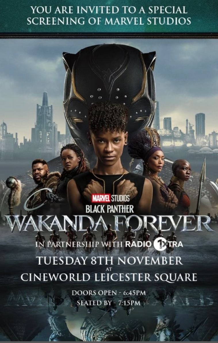 Cleo_icequeen's tweet photo. I had the privilege of being invited to the @1Xtra private screening of #BlackPantherWakandaForever
Thank you @djedu and @Elaka .
Proudly rocking my Zambian 🇿🇲 chitenge outfit by #house_of_vo 🤩
Makeup by me 🫠
What a great movie! who else is excited to see this amazing film? https://t.co/zGZyNfH5zA