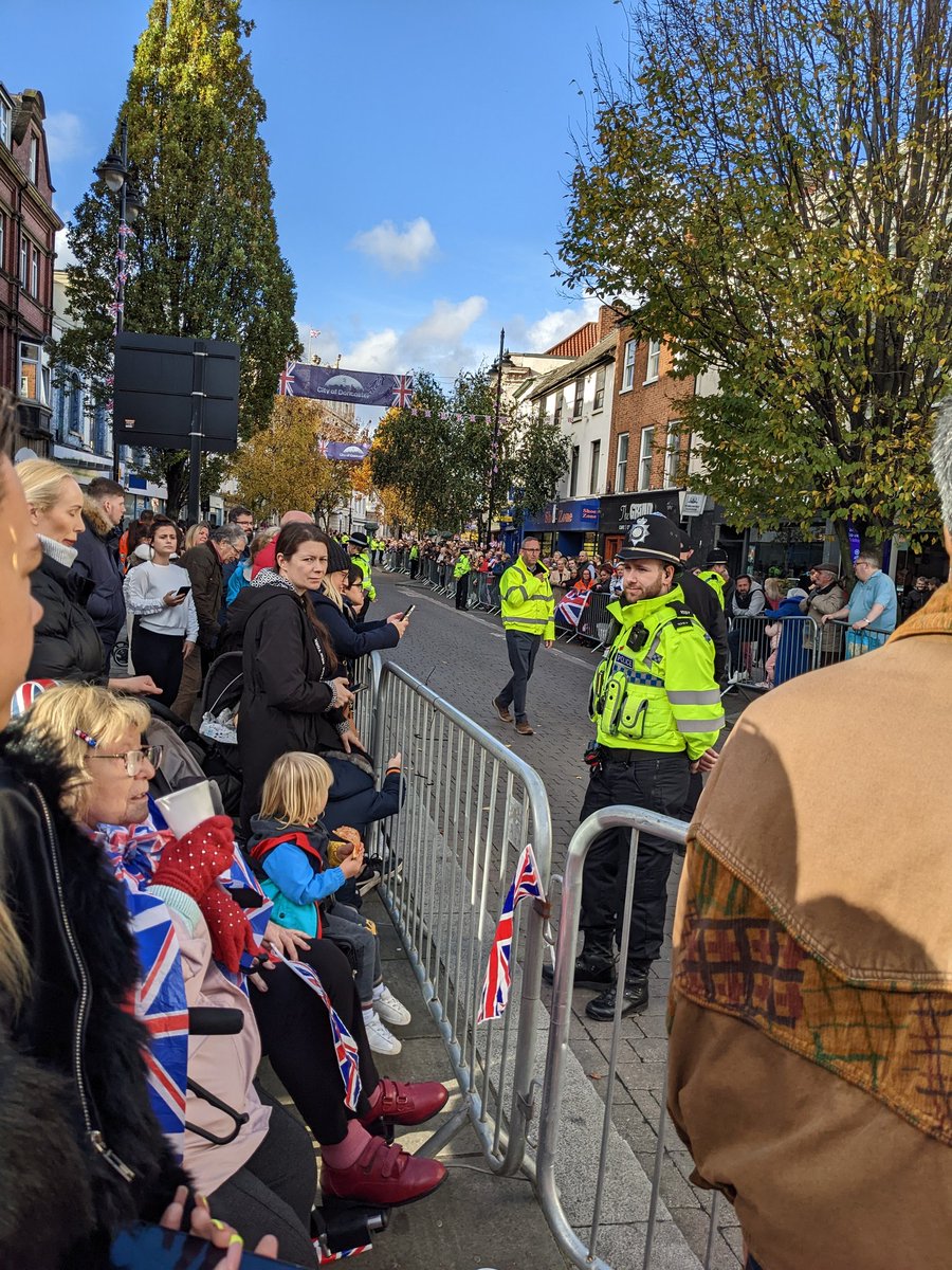 Brought my granddaughter down to #Doncaster to see #kingcharles visit our new city

#doncasterisgreat #newcitystatus 
#doncastercity