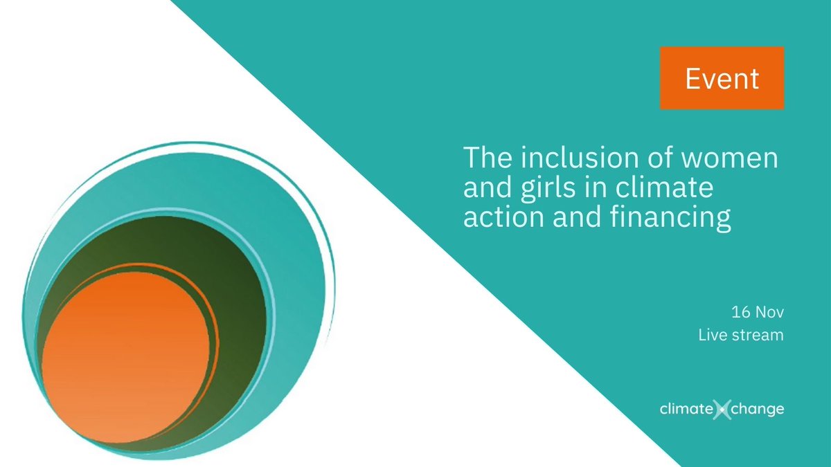 ClimateXChange_'s tweet photo. We're delighted that our report will be discussed as part of the session 'The inclusion of women and girls in climate action and financing' at the Multilevel Action Pavilion #COP27. 

Join the live stream on 16 Nov: https://t.co/1O7LdtNpAR 
@cpduncanson @MeganBastick @a_funnemark https://t.co/BDZ9CC2Lya