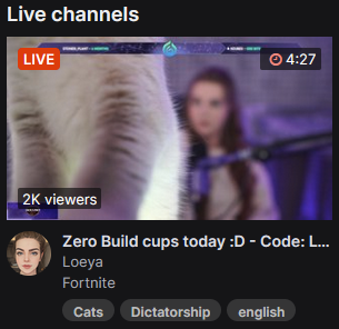 upsidegr's tweet photo. This > Fortnite @Loeya 😂 https://t.co/TWPrXlca7a